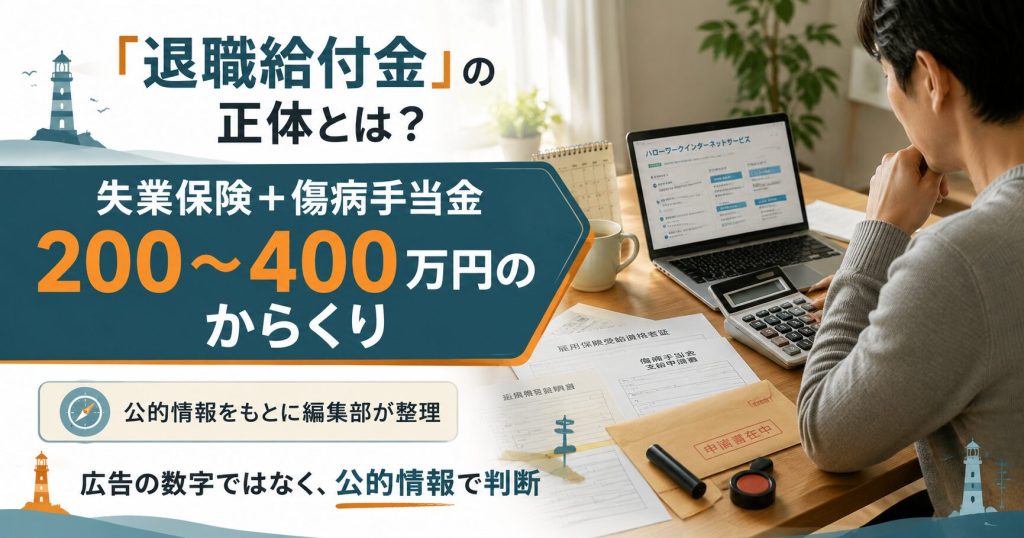 退職給付金の正体と200〜400万円のからくりを示す図