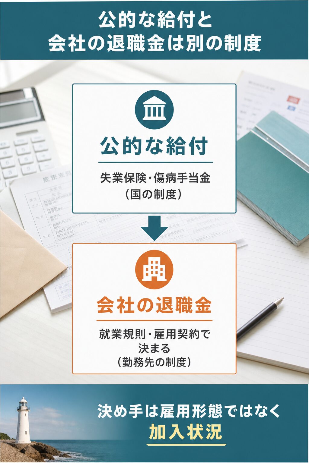 図解：退職給付金はパートでももらえるのか